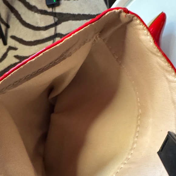 Red Patent PVC Leather High Heel Boots - Picture 6 of 7